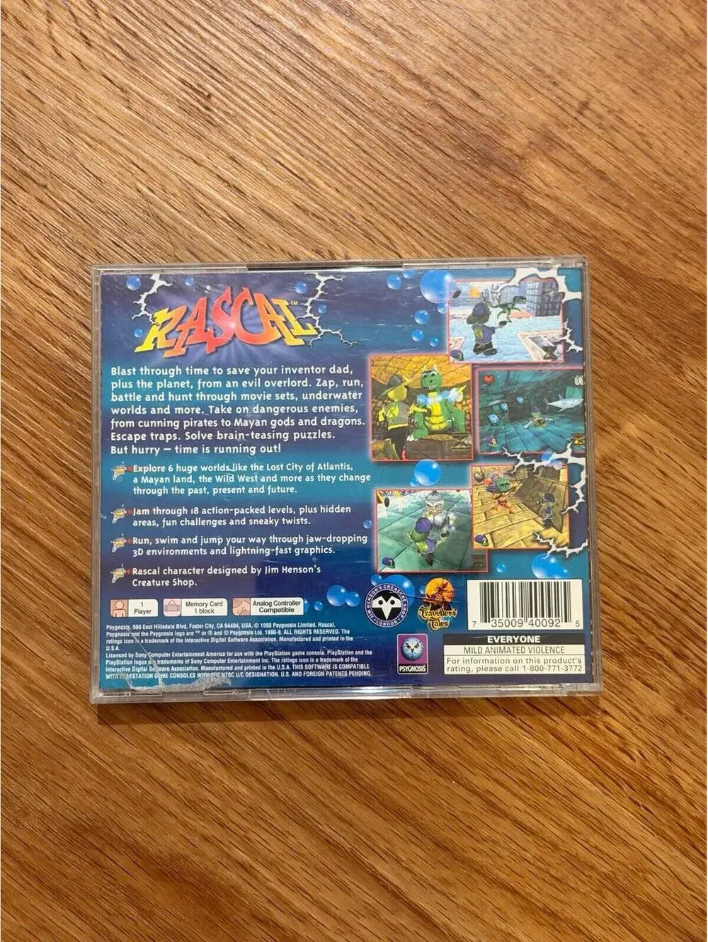 Rascal for PlayStation 1